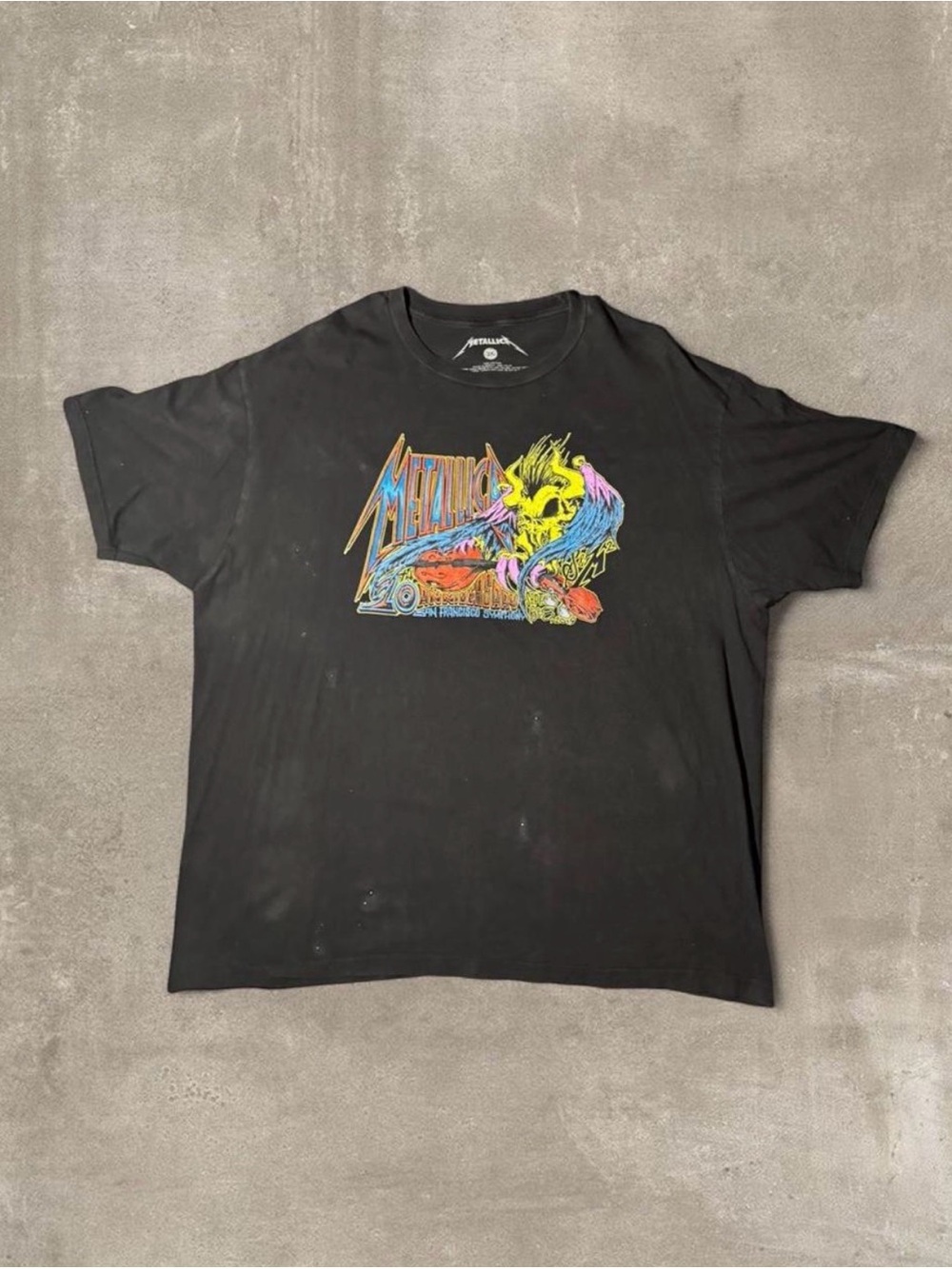 Black Graphic Band T-Shirt - Black